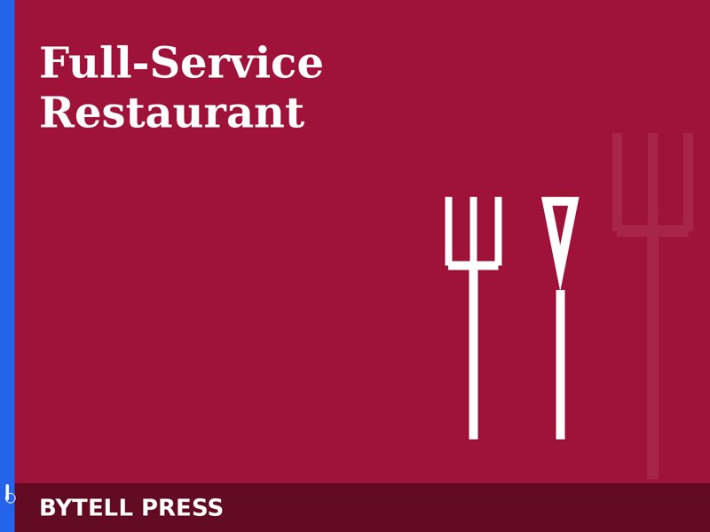 Full-Service Restaurant operating system