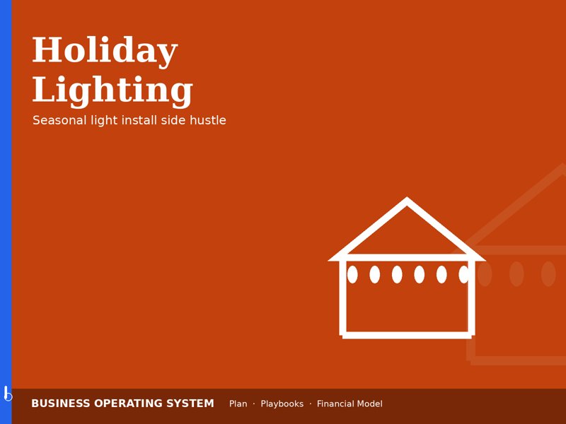 Holiday Lighting Installation operating system