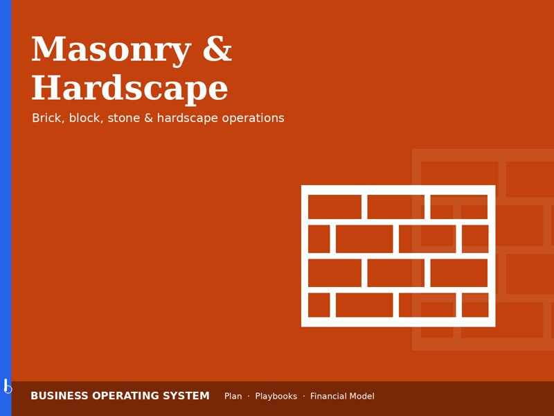 Masonry & Hardscape Contractor operating system