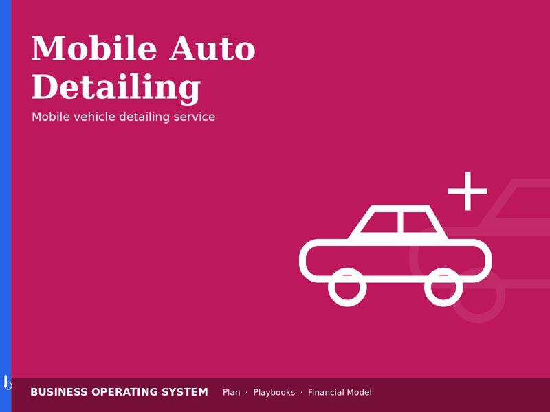 Mobile Auto Detailing operating system
